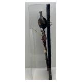 RARE Very Cool Antique Original African Blow Gun (Tested Working) In Acrylic Display Case