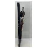 RARE Very Cool Antique Original African Blow Gun (Tested Working) In Acrylic Display Case