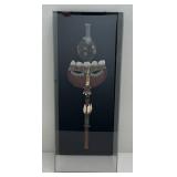 RARE Very Cool Antique Original African Blow Gun (Tested Working) In Acrylic Display Case