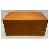 Vintage Wooden STAGECOACH Fine Fruits Crate With Lid 9" x 12" x 19 1/2"