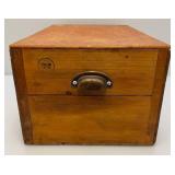 Vintage Wooden STAGECOACH Fine Fruits Crate With Lid 9" x 12" x 19 1/2"