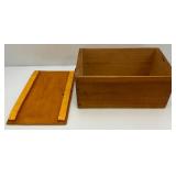 Vintage Wooden STAGECOACH Fine Fruits Crate With Lid 9" x 12" x 19 1/2"