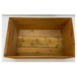 Vintage Wooden STAGECOACH Fine Fruits Crate With Lid 9" x 12" x 19 1/2"