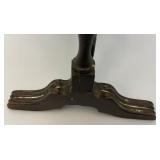 Antique Ornate Wooden Oval Table With Spindles 12" x 20" x 22 1/2" (Repairs Made)