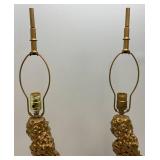 Antique Rector Of California Casted Cement Table Lamps