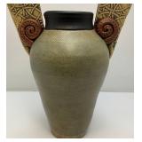 Michael Macone Pottery Artisan Vase, Pottery Shed, Iowa 20"