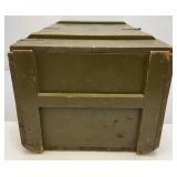 WWII Wooden US Footlocker 13" x 16 1/2" x 33 1/2"