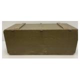 WWII Wooden US Footlocker 13" x 16 1/2" x 33 1/2"