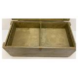WWII Wooden US Footlocker 13" x 16 1/2" x 33 1/2"