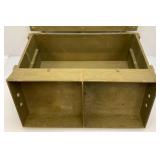 WWII Wooden US Footlocker 13" x 16 1/2" x 33 1/2"