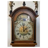 EST. $1,600.00 - $2900.00 Freisland Dutch Wall Clock (From The Dutch Province Of Friesland) Staartklok (Tail Clock) With Calendar Decorative With Heavy Brass