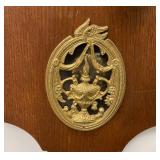 EST. $1,600.00 - $2900.00 Freisland Dutch Wall Clock (From The Dutch Province Of Friesland) Staartklok (Tail Clock) With Calendar Decorative With Heavy Brass