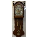 EST. $1,600.00 - $2900.00 Freisland Dutch Wall Clock (From The Dutch Province Of Friesland) Staartklok (Tail Clock) With Calendar Decorative With Heavy Brass