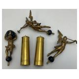 EST. $1,600.00 - $2900.00 Freisland Dutch Wall Clock (From The Dutch Province Of Friesland) Staartklok (Tail Clock) With Calendar Decorative With Heavy Brass