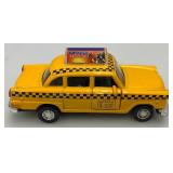 New Old Stock Case Of City Yellow Cab Die Metal And Plastic Cast Taxis With Pull Back And Go Action