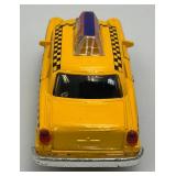 New Old Stock Case Of City Yellow Cab Die Metal And Plastic Cast Taxis With Pull Back And Go Action