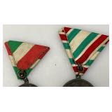 Group Of Vintage 1950 Bronze Metals Some With Ribbons