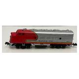 Group Of N Scale Engines Including SANTA FE With Train Cars And More