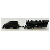 Group Of N Scale Engines Including Burlington Northern With Pennsylvania Train Cars And More