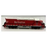 Group Of N Scale Engines Including Burlington With Pennsylvania Train Cars And More