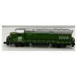 Group Of N Scale Engines Including Burlington Northern With Pennsylvania & Misc. Train Cars And More