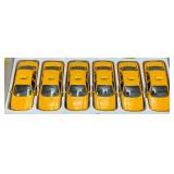 New Old Stock Case Of Metro-Cab Die Metal And Plastic Cast Taxis With Pull Back And Go Action