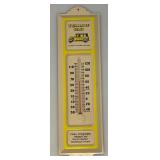 Vintage Metal Yellow Cab Metal Thermometer