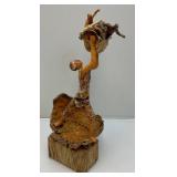 Signed Sarena Mann "From The Dessert" Sculpture 17"