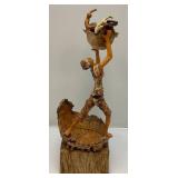 Signed Sarena Mann "From The Dessert" Sculpture 17"