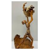 Signed Sarena Mann "From The Dessert" Sculpture 17"