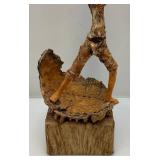 Signed Sarena Mann "From The Dessert" Sculpture 17"