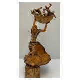 Signed Sarena Mann "From The Dessert" Sculpture 17"