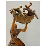 Signed Sarena Mann "From The Dessert" Sculpture 17"