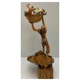 Signed Sarena Mann "From The Dessert" Sculpture 17"