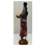 Large Handmade Colorfull Artisan Sculpture 22"