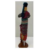 Large Handmade Colorfull Artisan Sculpture 22"