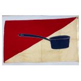 Vintage Defiance Brand WWII? Mess Hall Flag 23" x 37"