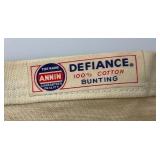 Vintage Defiance Brand WWII? Mess Hall Flag 23" x 37"