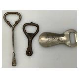 Misc. Beer Collectibles including Bottle Openers With Advertisement And More