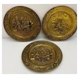 Vintage GRAIN BELT Beer Embossed Brass Trays