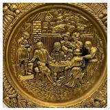 Vintage GRAIN BELT Beer Embossed Brass Trays