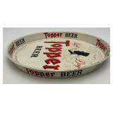 1958 Topper Pilsener Beer Metal Serving Tray