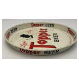 1958 Topper Pilsener Beer Metal Serving Tray