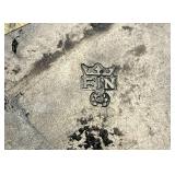 Antique NAGYKERY Swiss Pewter Beer Tankerd And Vintage German Pewter Wine Gobblet With Stagg Hunting Theme