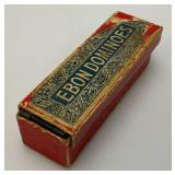 Vintage Laurel & Hardy Flying Checkers Tin Magnetic Checkers Set In Original Box & Ebon Dominoes In Original Box