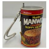Vintage Collectible Hunts Manwich Original Sloppy Jos Sauce Can Transistor Radio And Panasonic Transistor Radio
