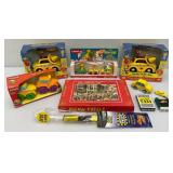 Misc. Collectible Taxi Cab Toys Including Bump-N-Go Curious George And More (Most Nib)