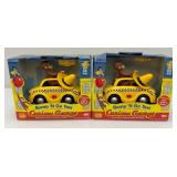 Misc. Collectible Taxi Cab Toys Including Bump-N-Go Curious George And More (Most Nib)