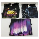 Misc. Wolf Design T-Shirts With Tags And Minnesota T-Shirt Sizes L , XL