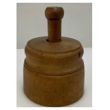 Antique Wooden Butter Press Stamp
